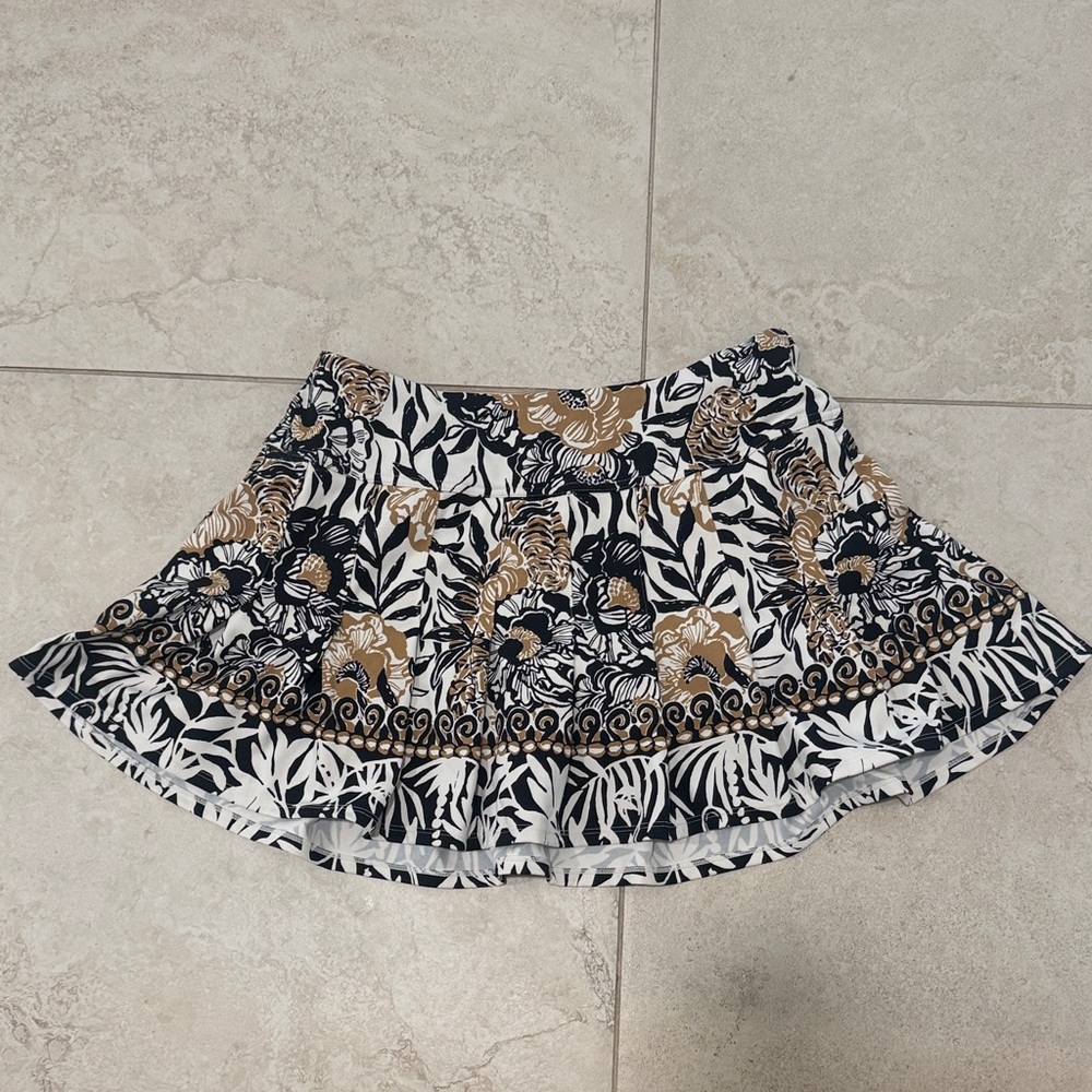 NWOT LILLY PULITZER Black and Brown Women's Skort